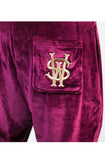 Luôn chiến thắng Quần chạy bộ thêu Velour Maroon