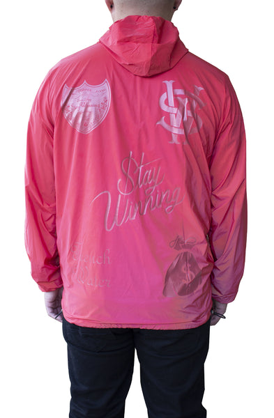 Stay Winning Red 3M Windbreaker Zip-Up Jacket