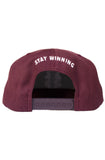 Stay Winning SW Maroon/White Snapback Hat