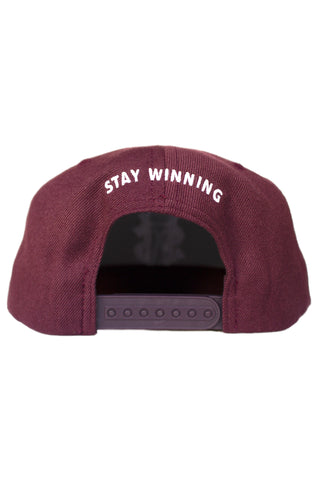 Stay Winning SW Maroon/White Snapback Hat