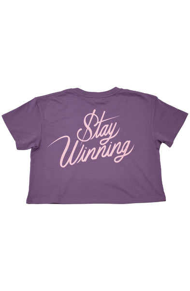 Stay Winning Mauve/Pink Crop Top Tee