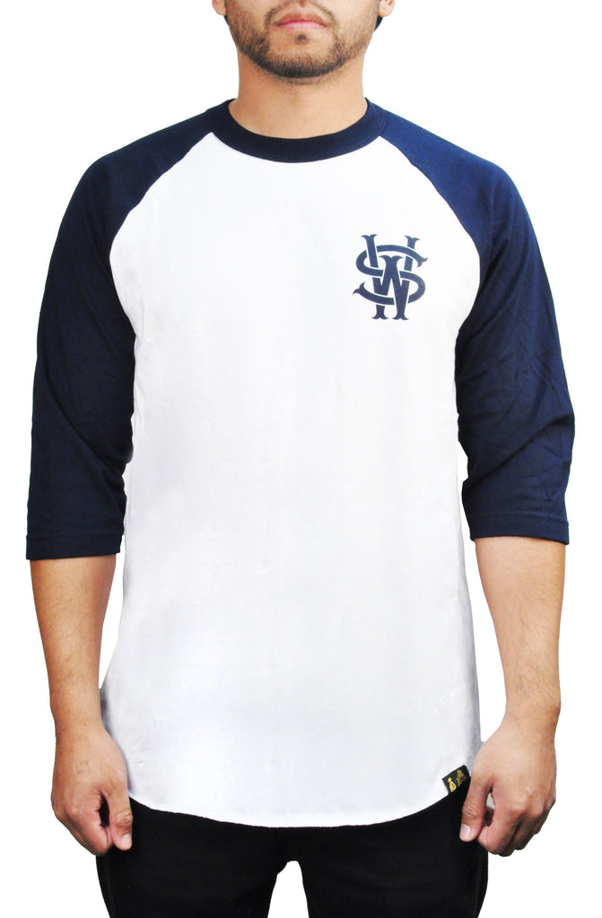 Stay Winning White/Navy Baseball Tee STAY WINNING WHITE/NAVY BASEBALL TEE - Stay Winning Boutique - 1