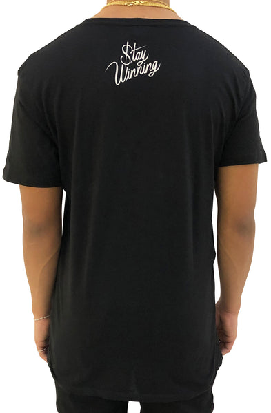 Stay Winning Never Losing "No Games" Black Tee