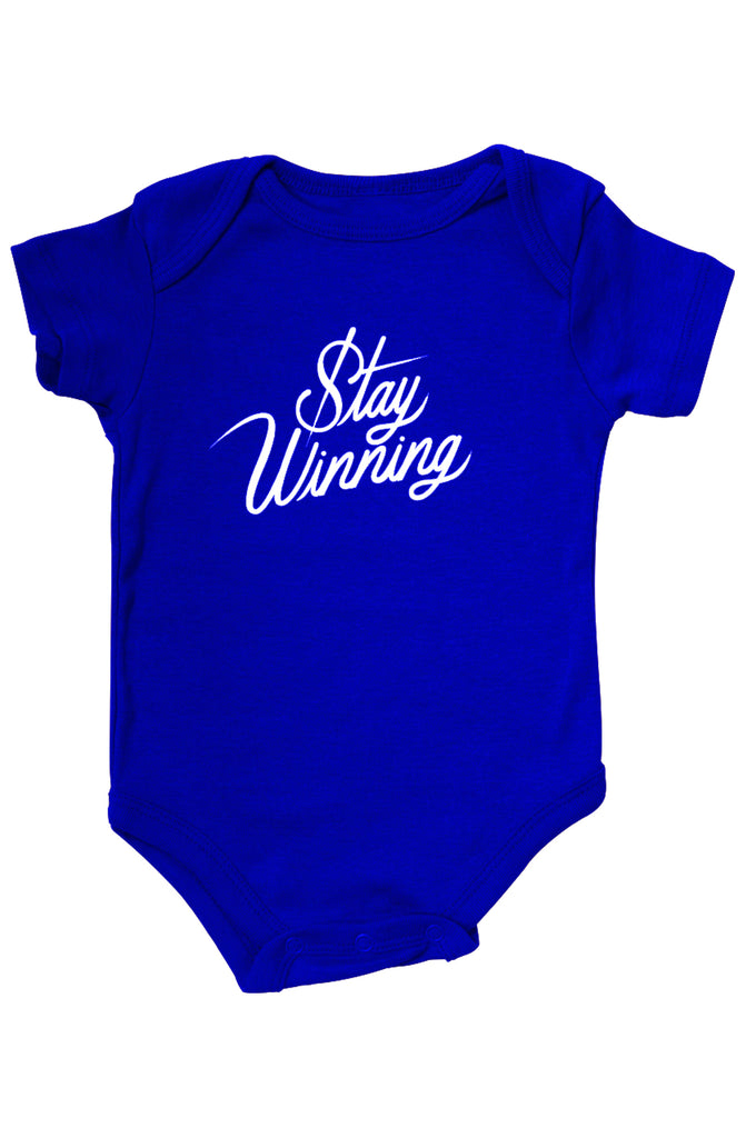 Stay Winning Royal Blue Infant Onesie Stay Winning Royal Blue Infant Onesie
