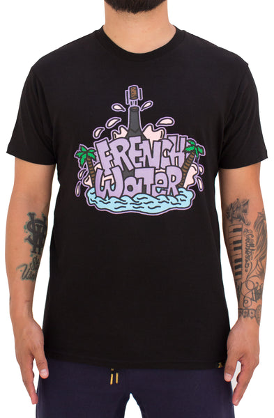 Stay Winning French Water Black Tee