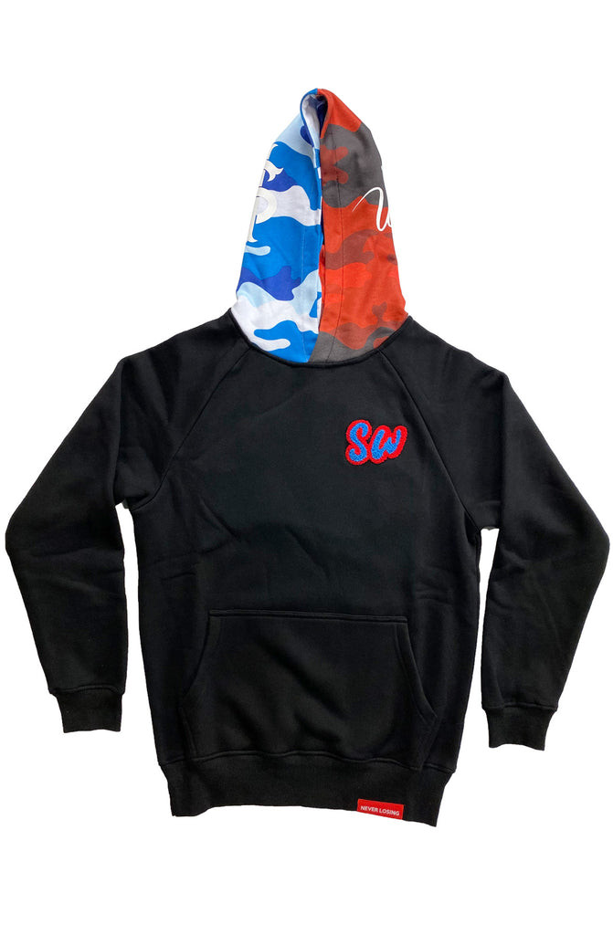 Stay Winning Split Camo Chenille Hoodie Stay Winning Split Camo Chenille Hoodie