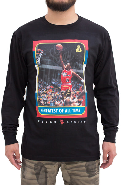 Stay Winning G.O.A.T. Rookie Card Long Sleeve Black Tee