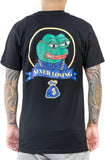 Stay Winning Never Losing Pepe Black Tee