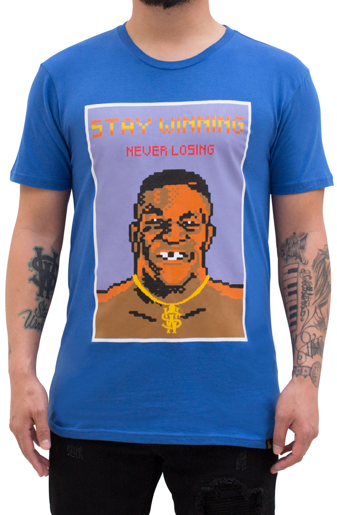 Stay Winning Punch Out Royal Blue Tee Stay Winning Punch Out Royal Blue Tee