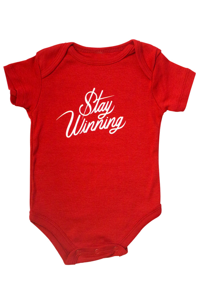 Stay Winning Red Infant Onesie Stay Winning Red Infant Onesie