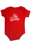 Stay Winning Red Infant Onesie