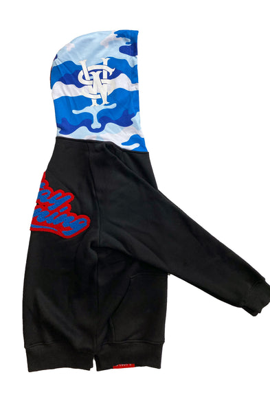 Stay Winning Split Camo Chenille Hoodie