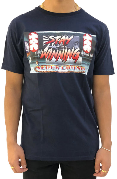 Stay Winning Rising Sun Navy Tee