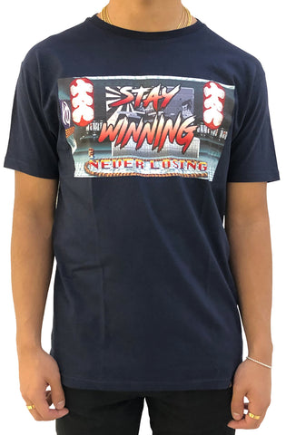 Stay Winning Rising Sun Navy Tee
