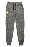 Stay Winning Women SW Logo Gold Embroidered Marled Ash Joggers