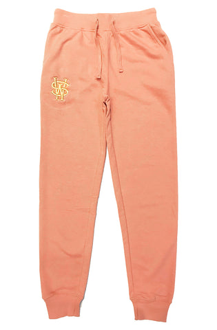 Stay Winning Women SW Logo Gold Embroidered Marled Ash Joggers