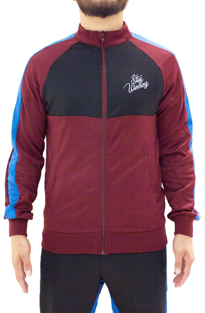 Stay Winning Maroon/Black Track Jacket Stay Winning Maroon/Black Track Jacket