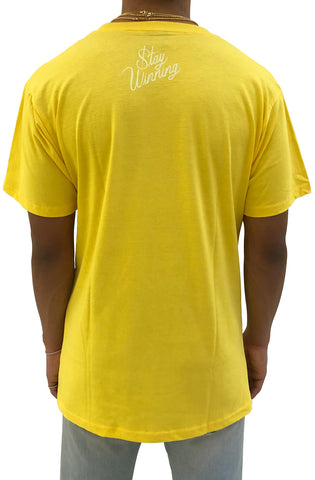 Stay Winning Never Losing Trophy Yellow Tee