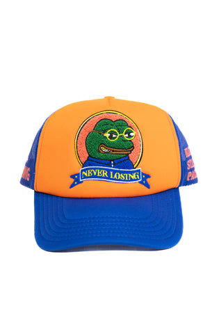 Stay Winning Carty The Frog Trucker Hat
