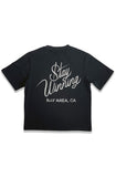 Stay Winning Distressed Original Logo Script Tee