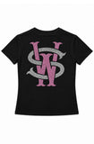 Stay Winning x Bbygrl Label Rhinestone Baby Tee (Pre-Sale)