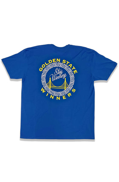 Stay Winning Golden State Winners Blue Tee