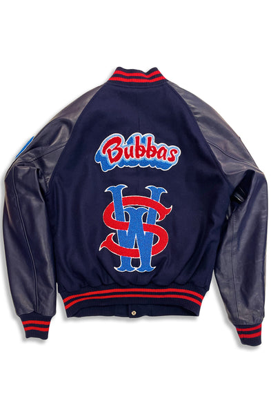 Stay Winning Navy Blue Bubbas Varsity Jacket