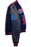 Stay Winning Navy Blue Bubbas Varsity Jacket