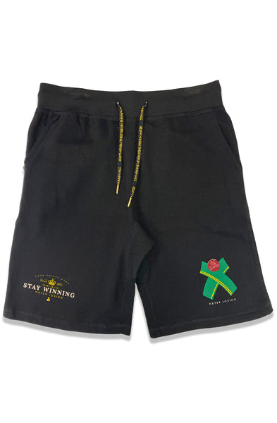 Stay Winning Cork Popper Gang Black Sweat Shorts