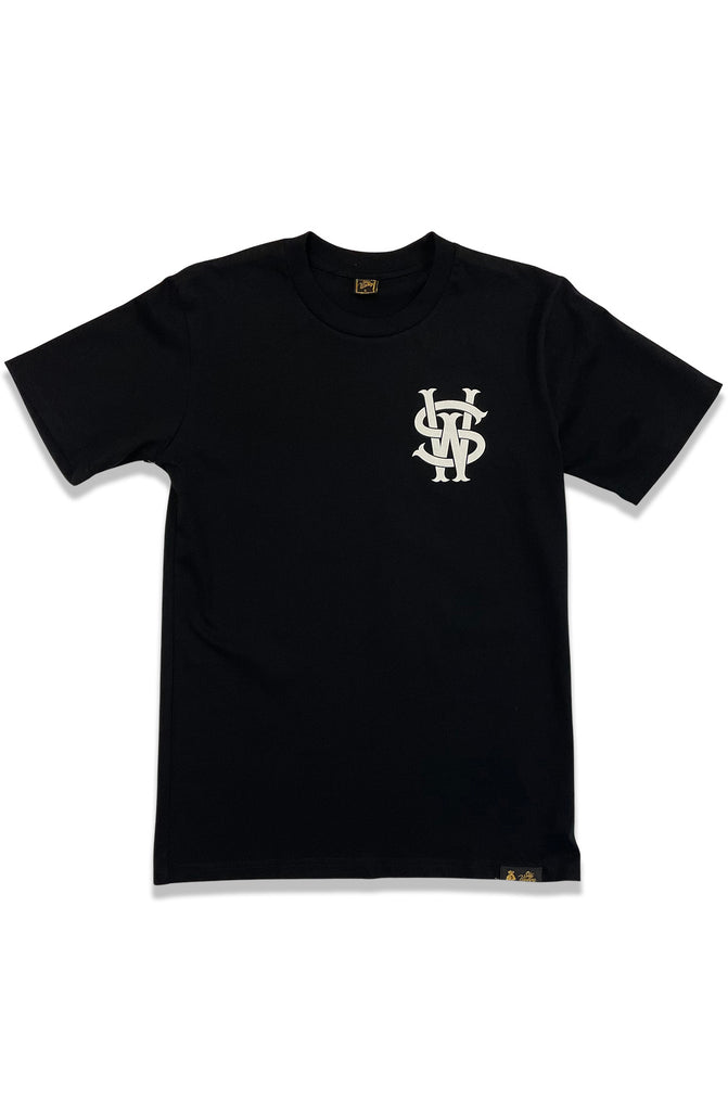 Stay Winning Original SW Script Logo Black Tee