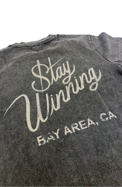Stay Winning Vintage Wash Logo Tee