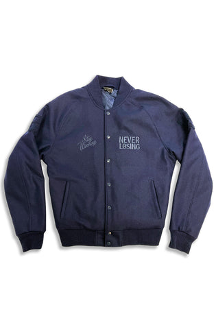 Stay Winning Navy Blue Wool Jacket