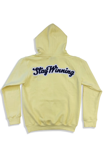 Stay Winning Embroidered SW Logo Cursive Hoodie
