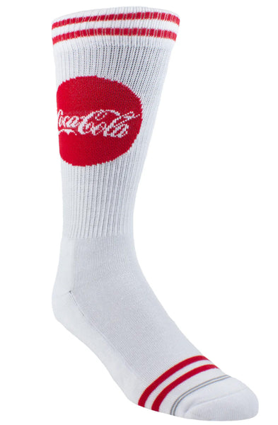 Coca Cola Logo White Crew 1 Pair