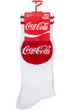 Coca Cola Logo White Crew 1 Pair