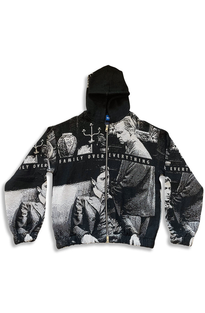 Stay Winning Family Over Everything Mobfather Zip Up Hoodie