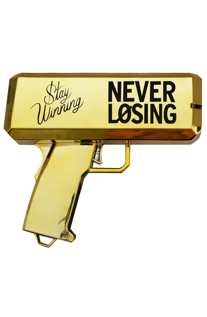 Stay Winning Gold Money Gun