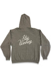Stay Winning Original SW Script Logo Grey Hoodie