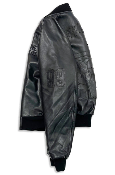 Stay Winning Black Leather Jacket