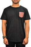 Stay Winning Maroon Paisley Black Pocket Tee