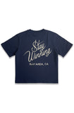Stay Winning Distressed Original Logo Script Tee