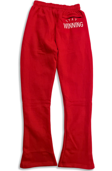 Stay Winning Embroidered Flare Sweatpants