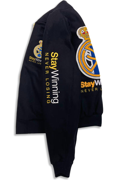 Stay Winning Royalty Black Wool Jacket