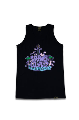 Stay Winning French Water Black Tank Top