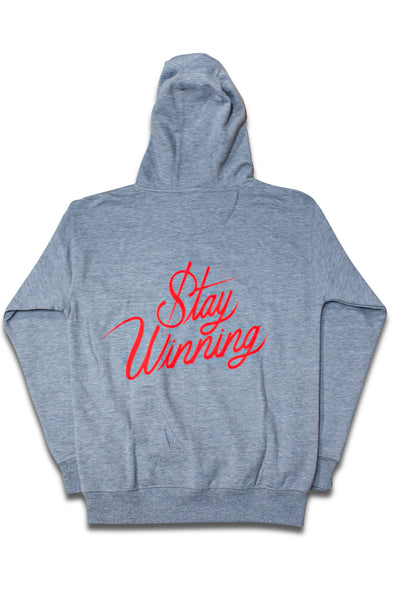 Stay Winning Never Losing Grey/Red Hoodie