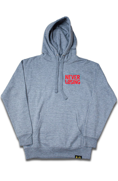 Stay Winning Never Losing Grey/Red Hoodie