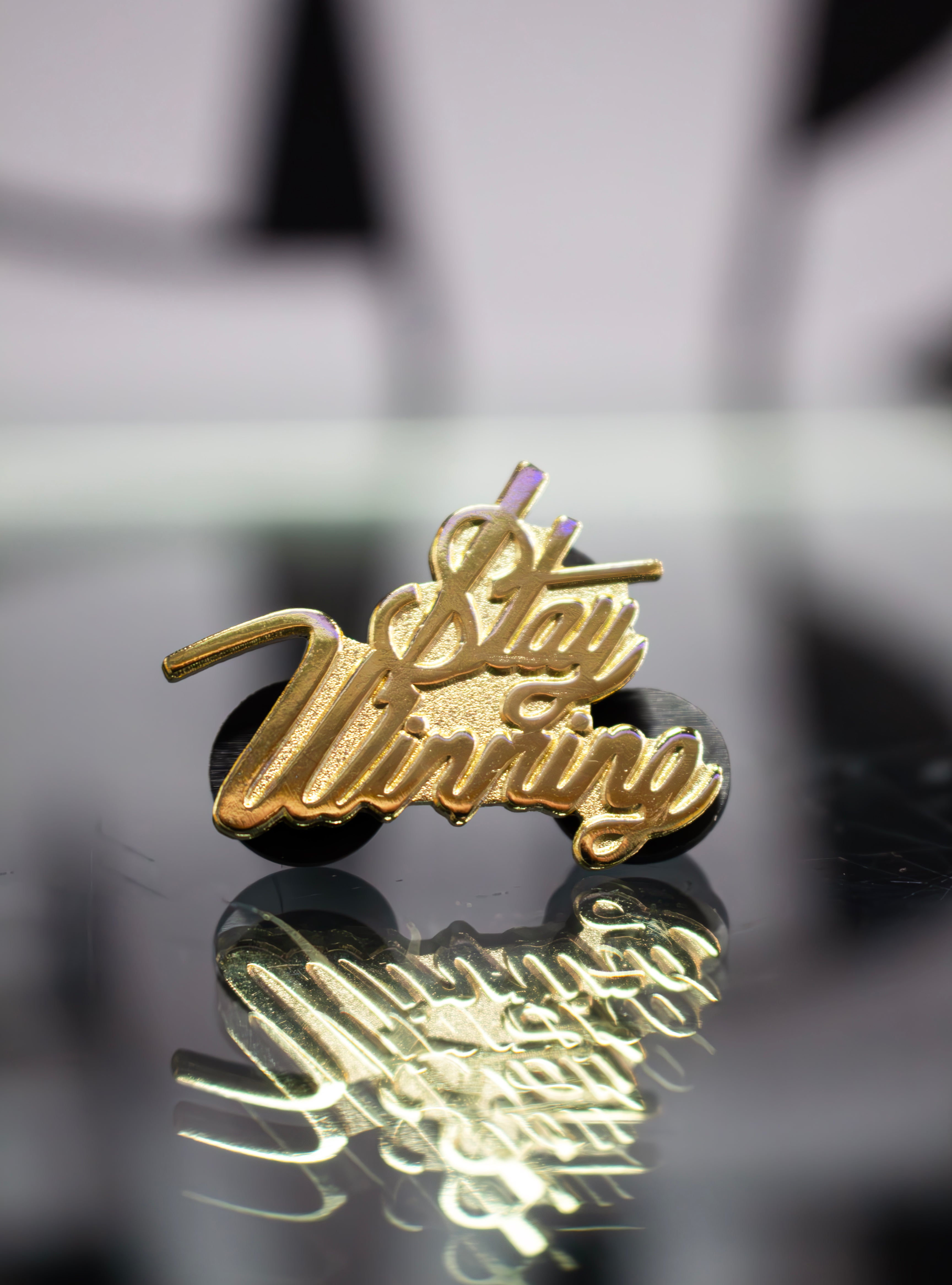 Script Pins Stay Winning Gold Script Pin – STAY WINNING