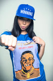 Stay Winning Punch Out Royal Blue Tee