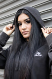 Stay Winning Faded Black Embroidered Hoodie