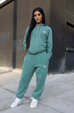 Stay Winning Faded Teal Embroidered Joggers